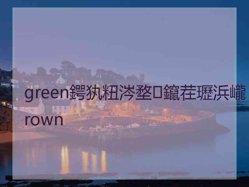 green鍔犱粈涔堥鑹茬瓑浜巄rown