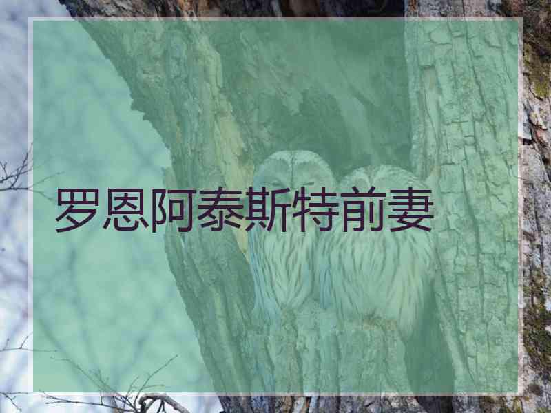 罗恩阿泰斯特前妻
