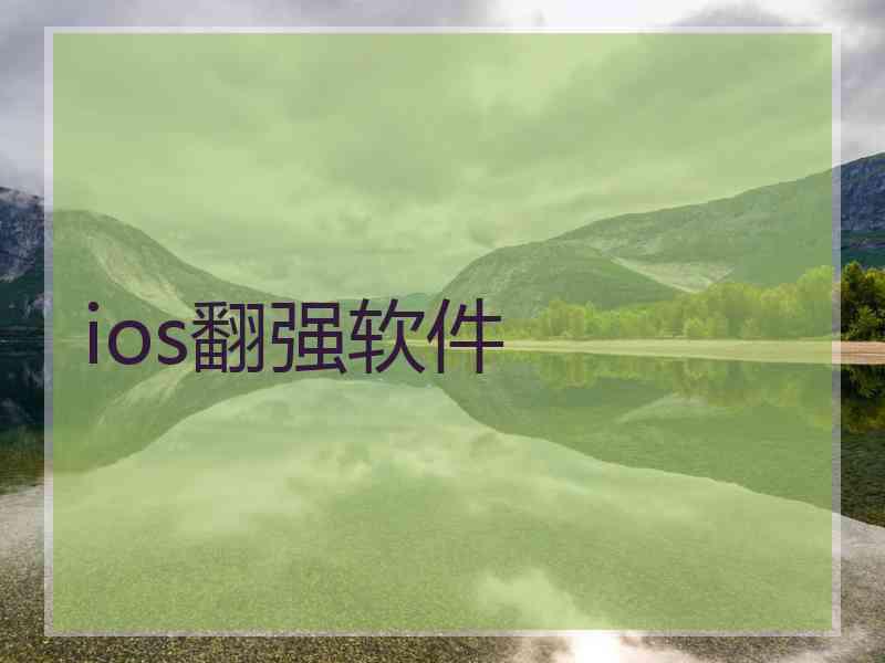 ios翻强软件