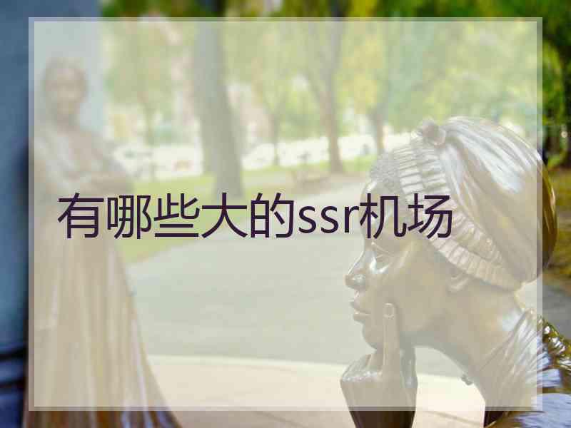 有哪些大的ssr机场
