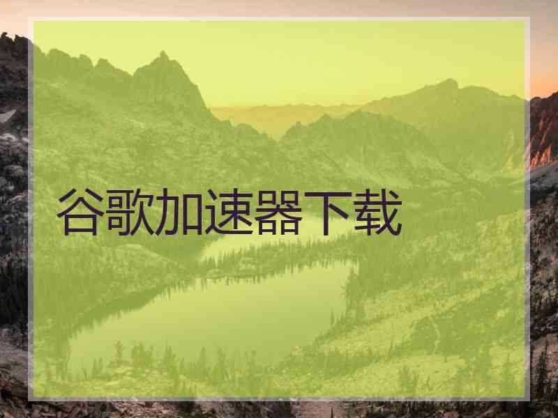 谷歌加速器下载