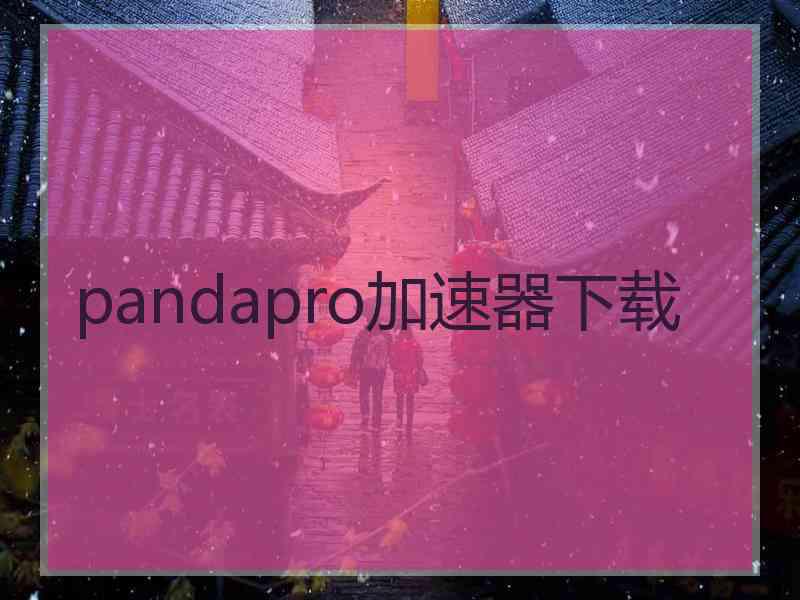 pandapro加速器下载