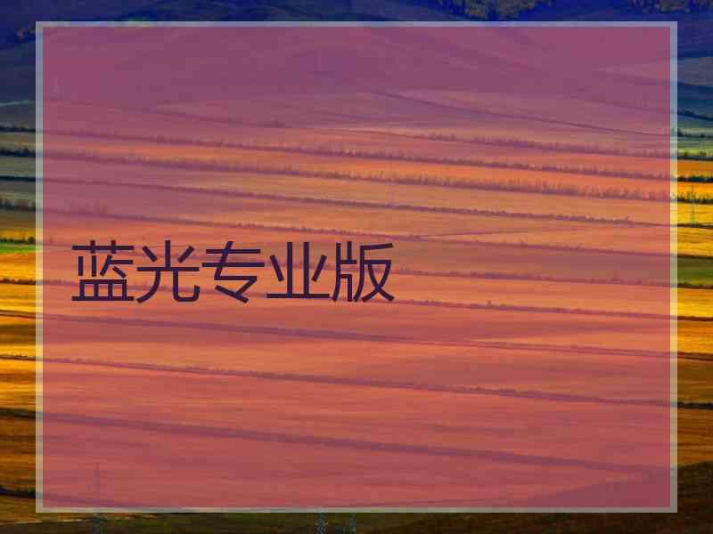 蓝光专业版