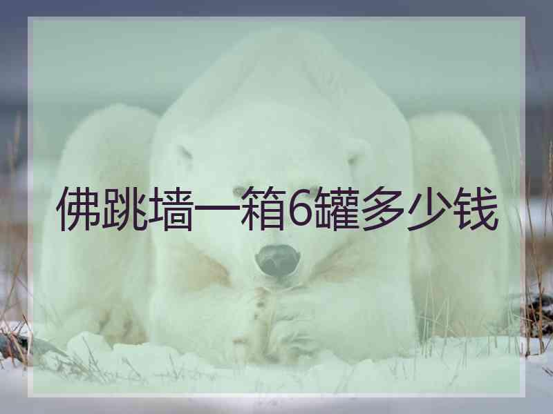 佛跳墙一箱6罐多少钱