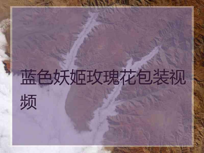 蓝色妖姬玫瑰花包装视频