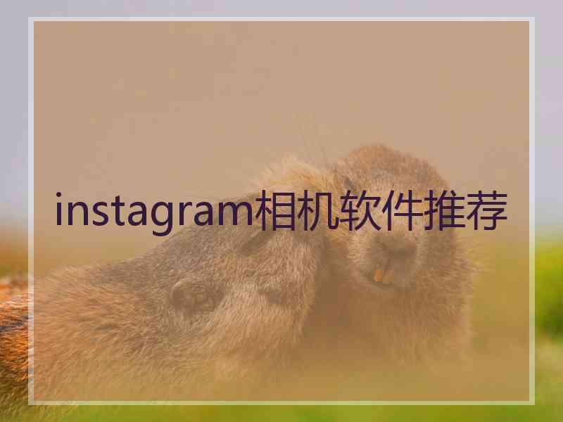 instagram相机软件推荐