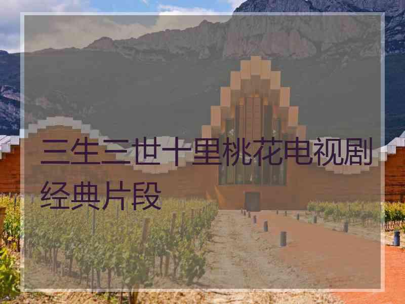 三生三世十里桃花电视剧经典片段