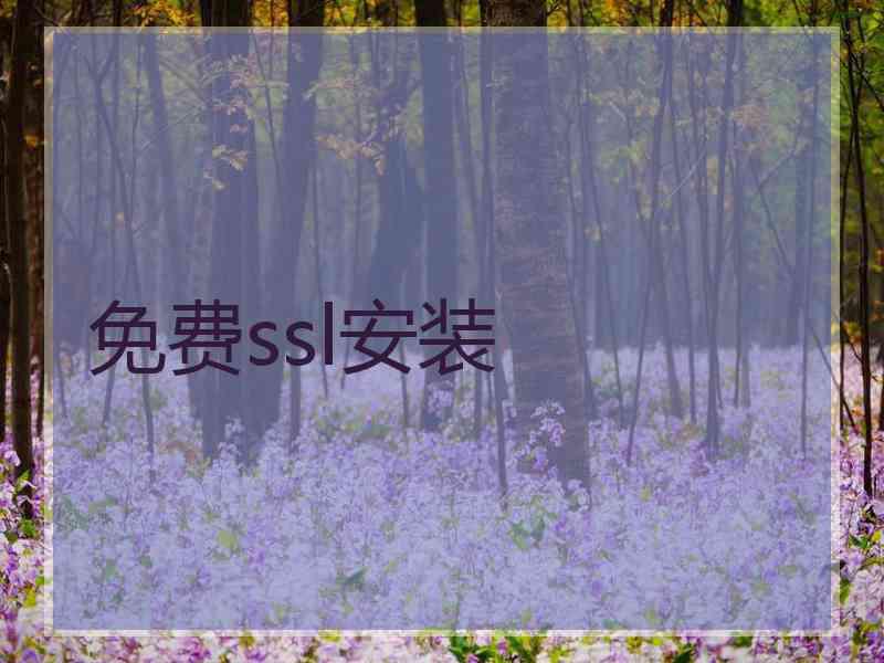 免费ssl安装