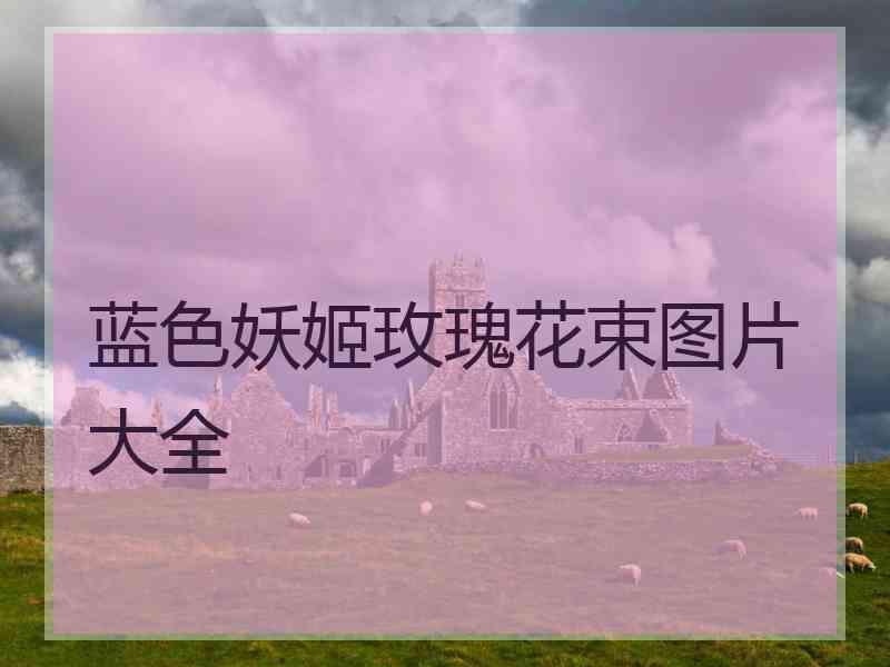蓝色妖姬玫瑰花束图片大全