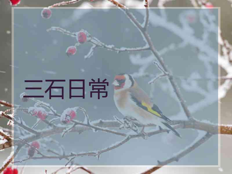 三石日常