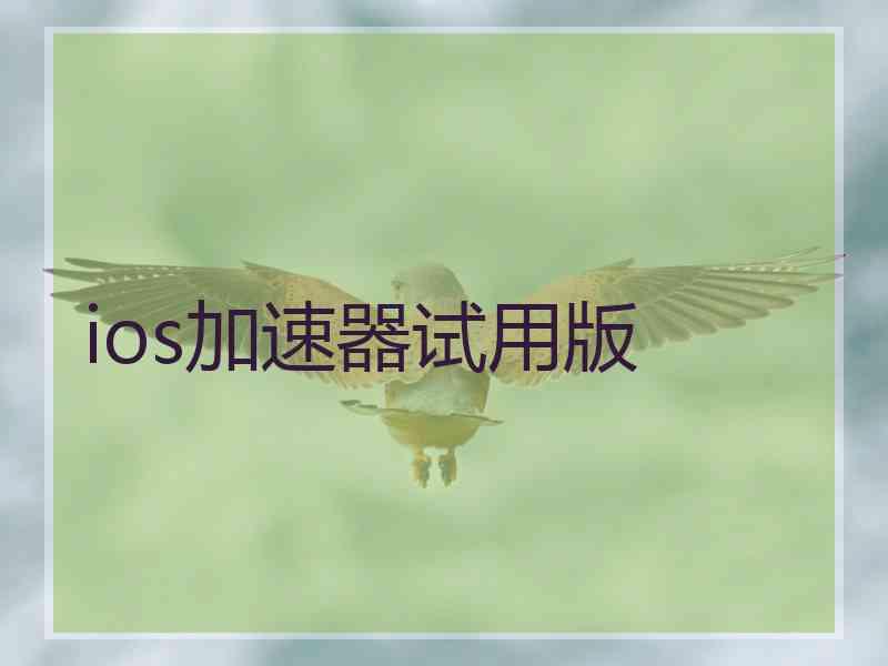 ios加速器试用版