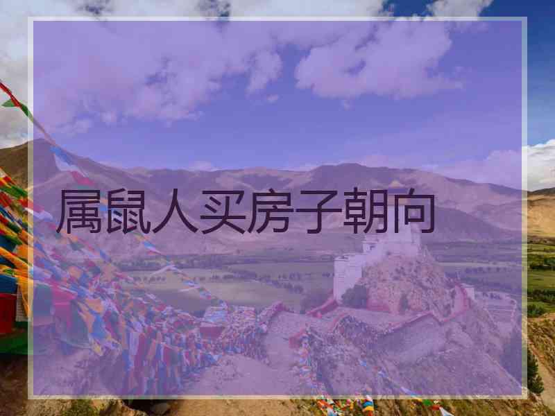 属鼠人买房子朝向