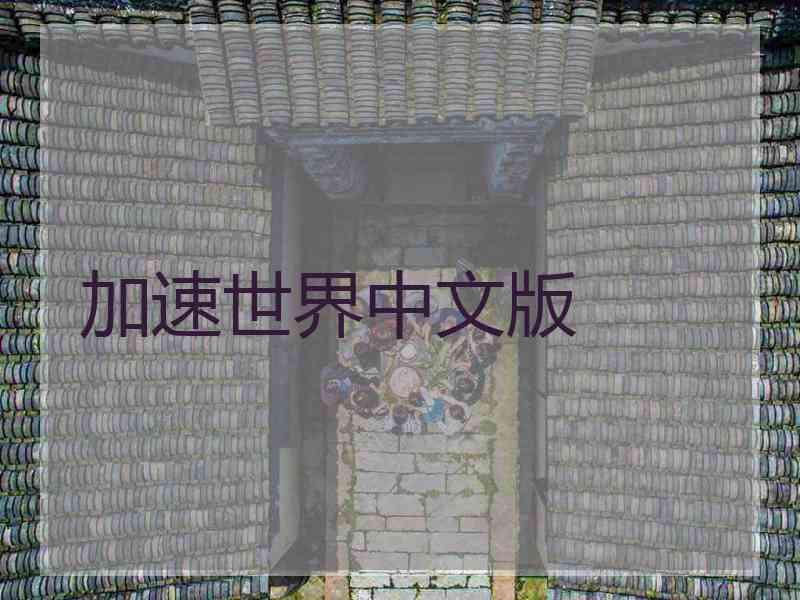 加速世界中文版