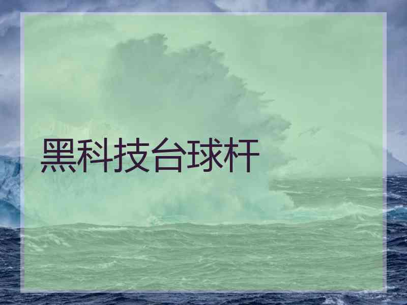 黑科技台球杆