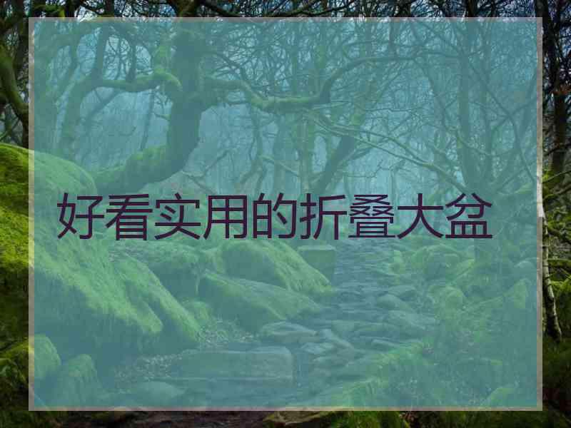 好看实用的折叠大盆