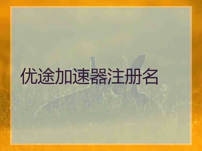 优途加速器注册名