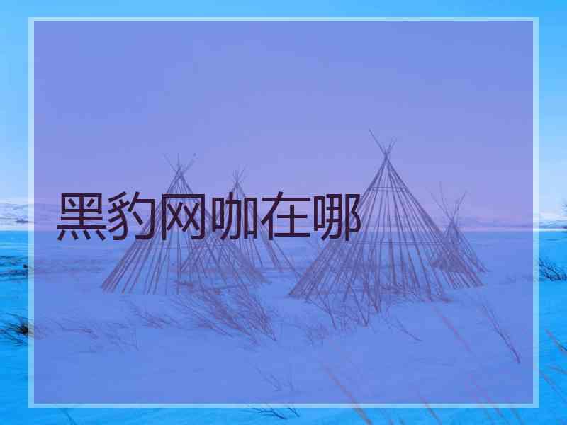黑豹网咖在哪
