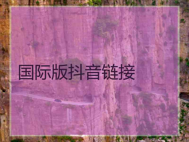 国际版抖音链接