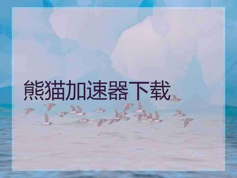 熊猫加速器下载
