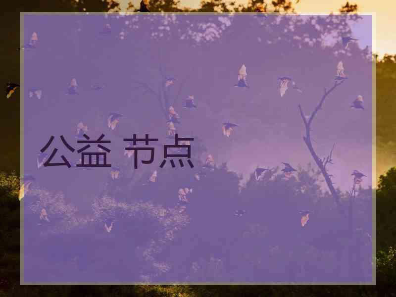公益 节点