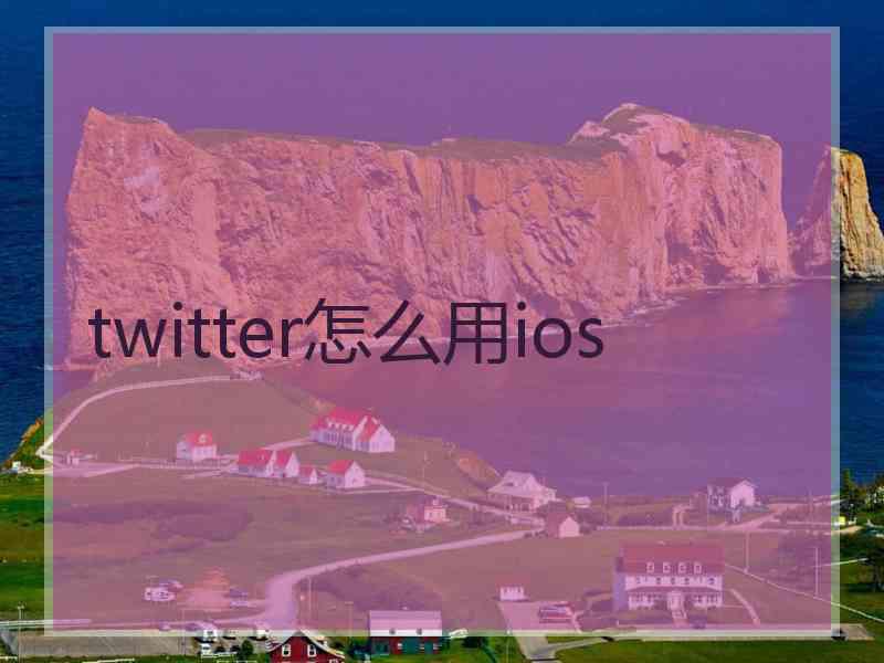 twitter怎么用ios