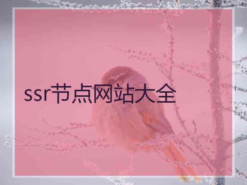ssr节点网站大全
