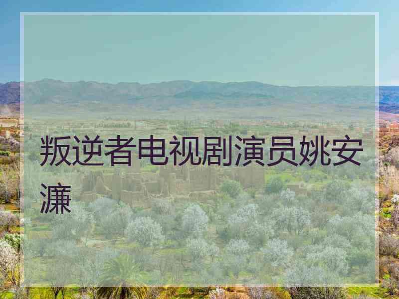 叛逆者电视剧演员姚安濂
