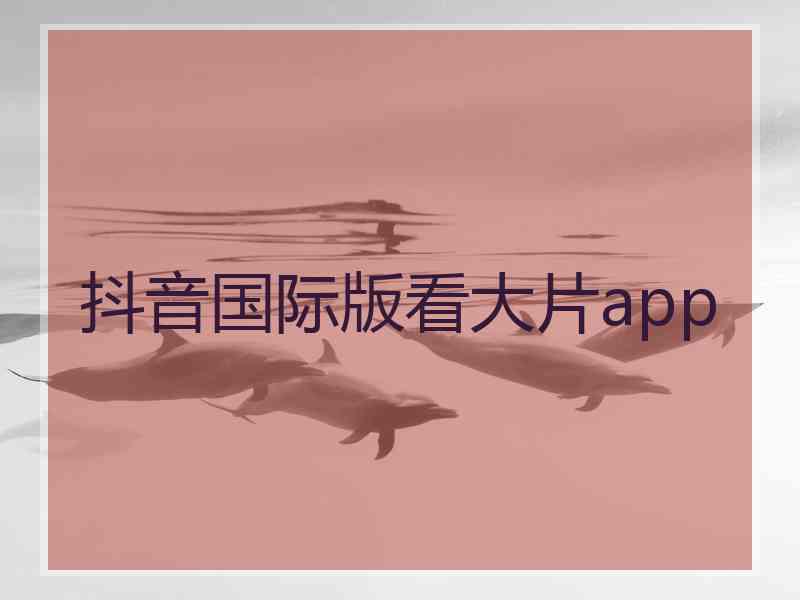 抖音国际版看大片app