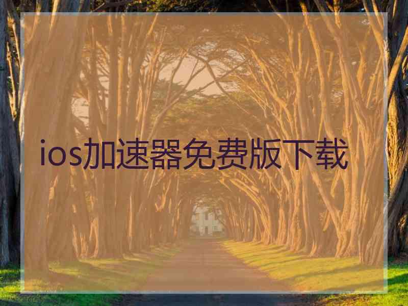ios加速器免费版下载