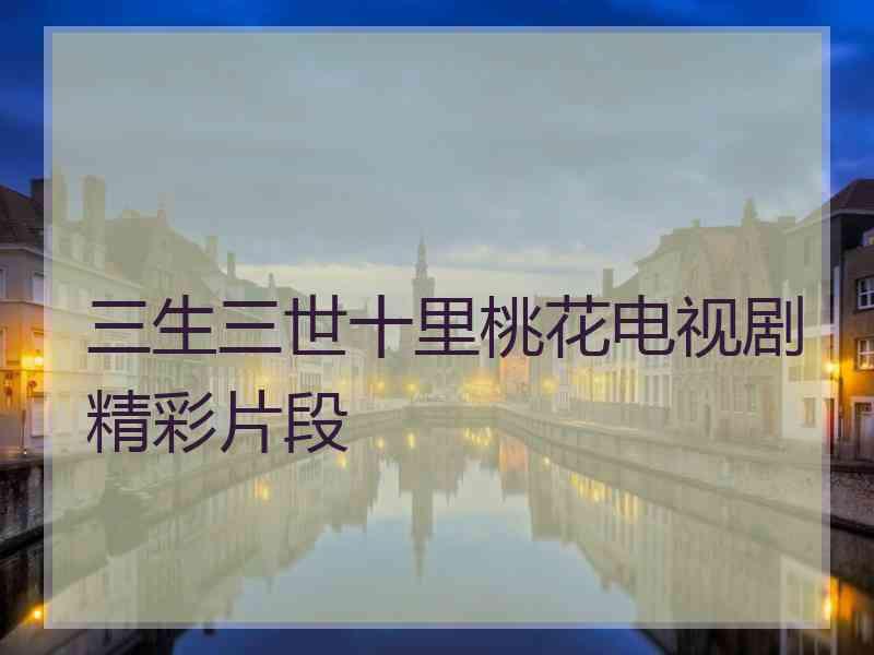 三生三世十里桃花电视剧精彩片段