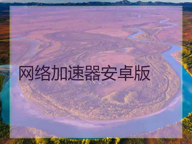 网络加速器安卓版