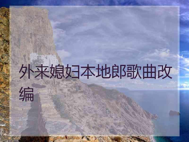 外来媳妇本地郎歌曲改编