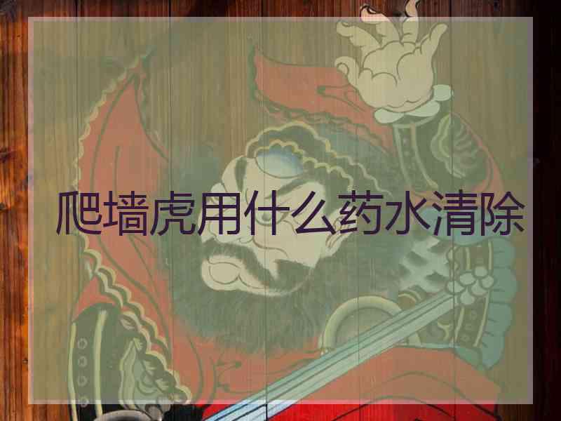 爬墙虎用什么药水清除