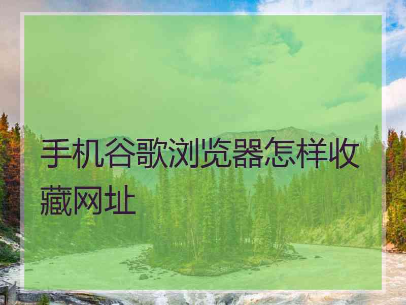 手机谷歌浏览器怎样收藏网址