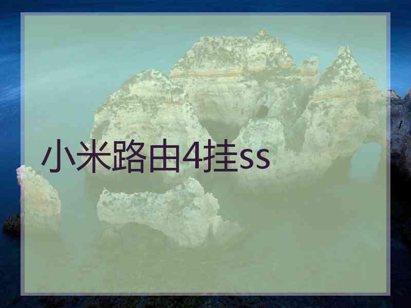 小米路由4挂ss