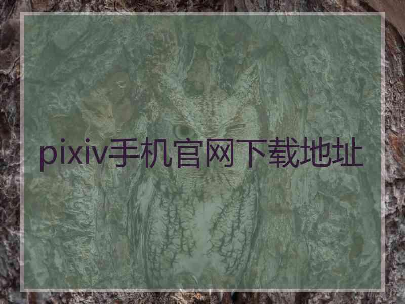 pixiv手机官网下载地址