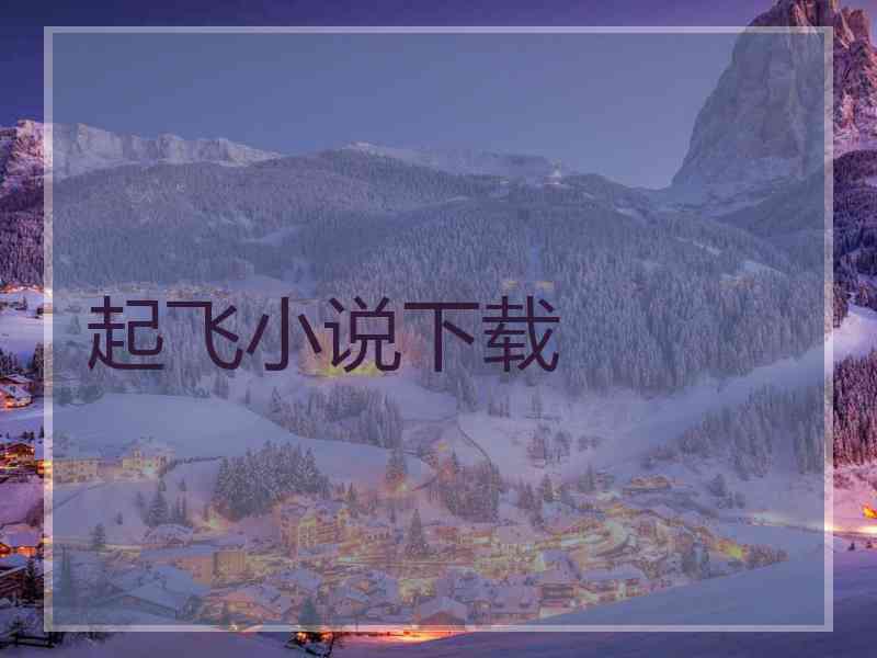 起飞小说下载
