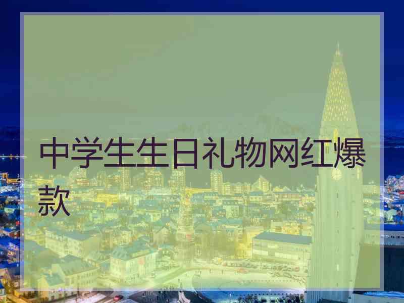 中学生生日礼物网红爆款