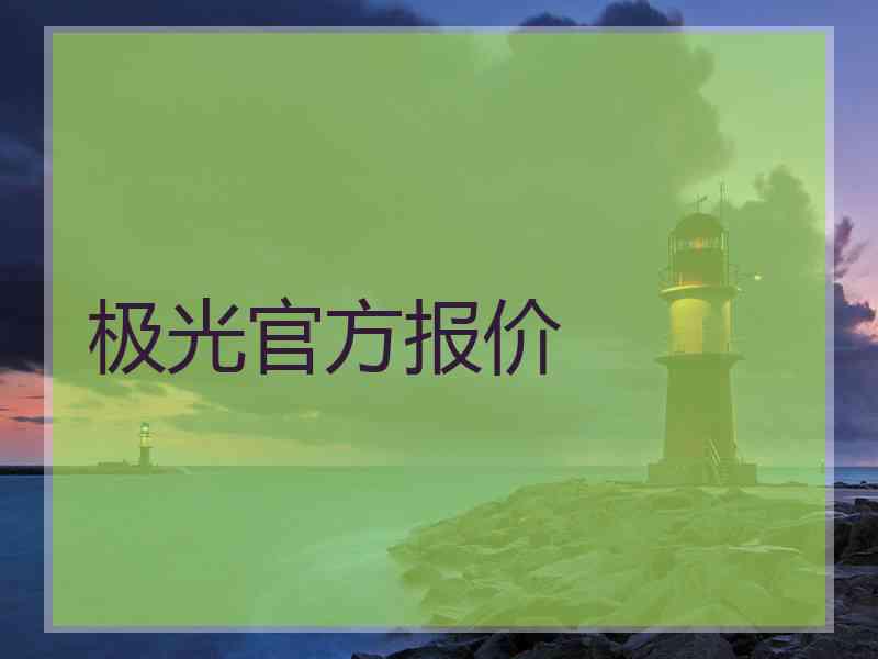极光官方报价