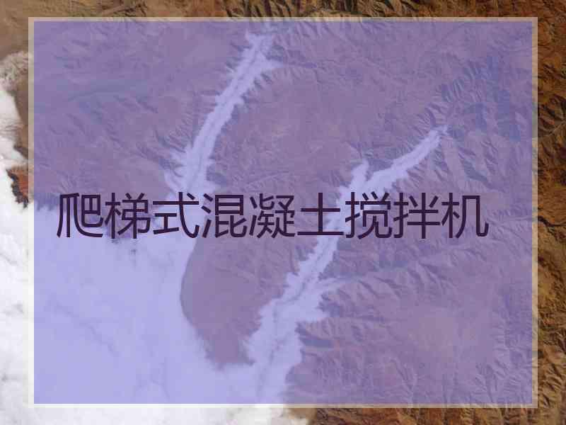爬梯式混凝土搅拌机