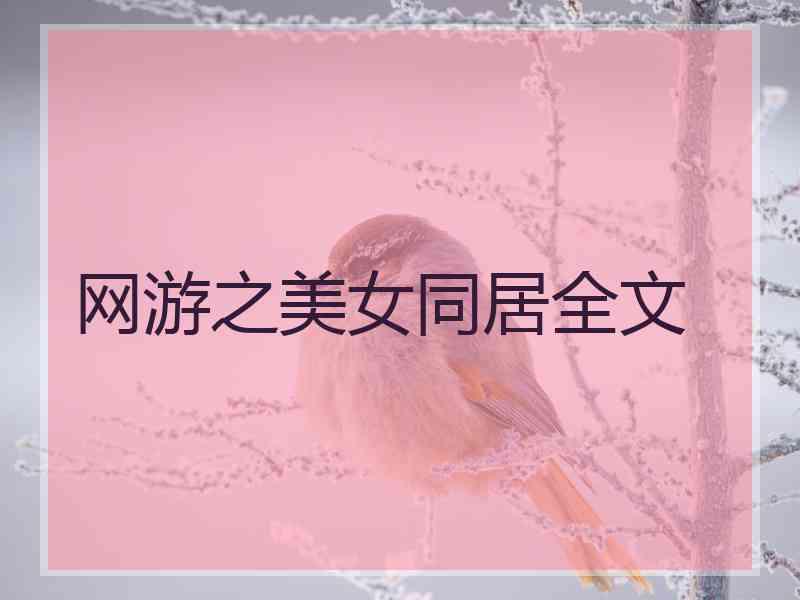 网游之美女同居全文