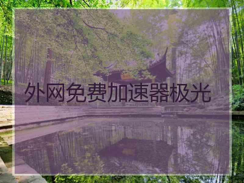 外网免费加速器极光