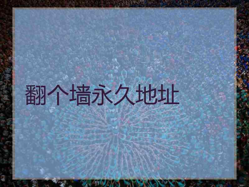 翻个墙永久地址