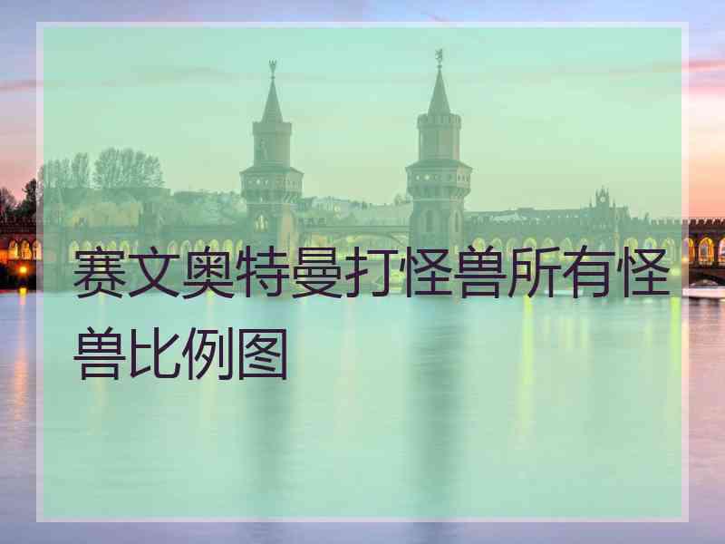 赛文奥特曼打怪兽所有怪兽比例图