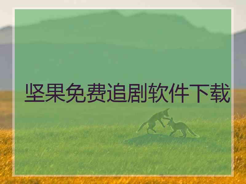 坚果免费追剧软件下载
