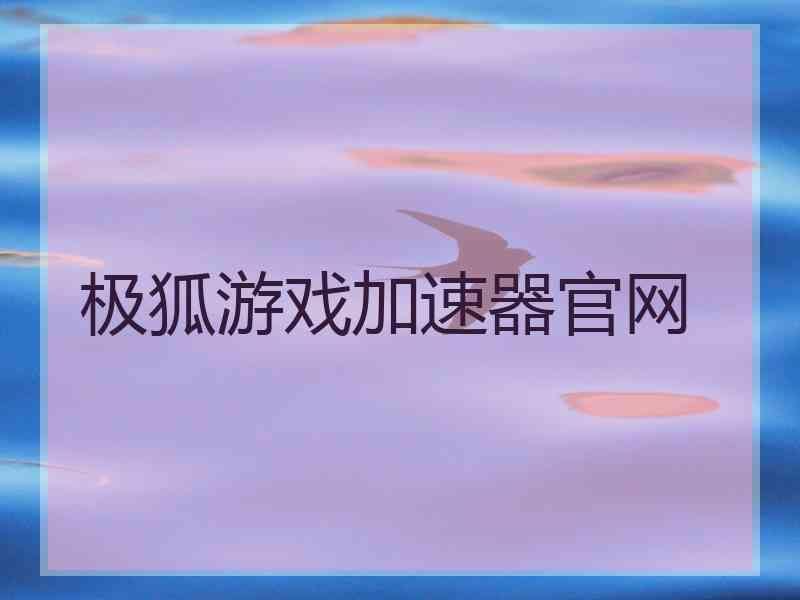 极狐游戏加速器官网