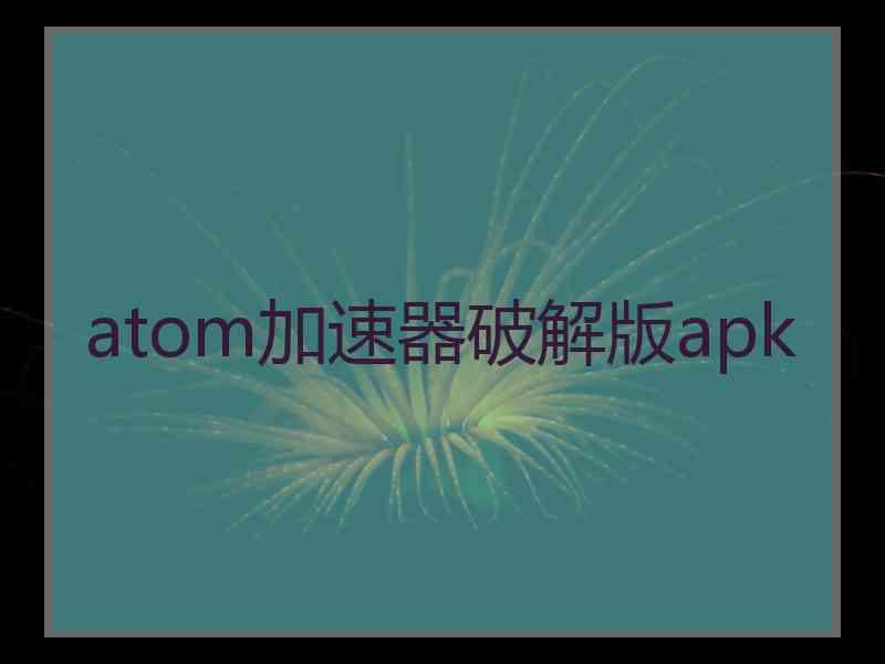 atom加速器破解版apk