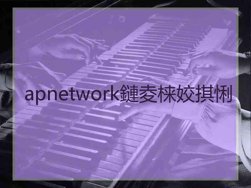 apnetwork鏈夌梾姣掑悧