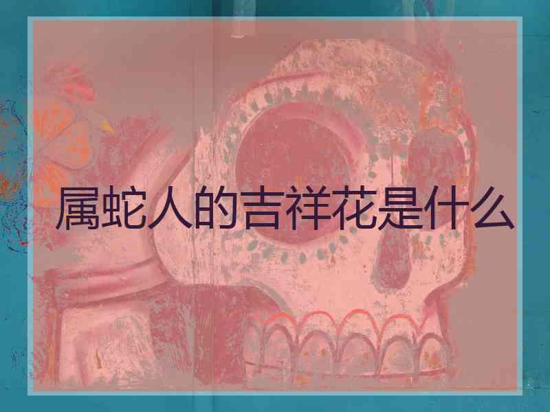 属蛇人的吉祥花是什么