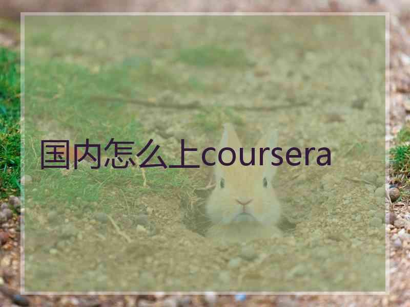 国内怎么上coursera